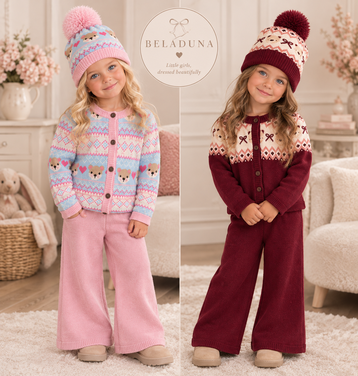 Betty knitted 3 piece set