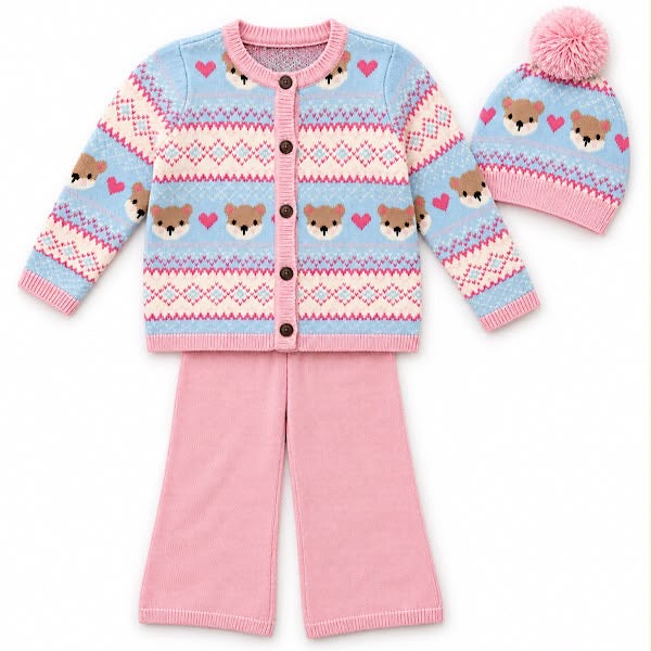 Betty knitted 3 piece set